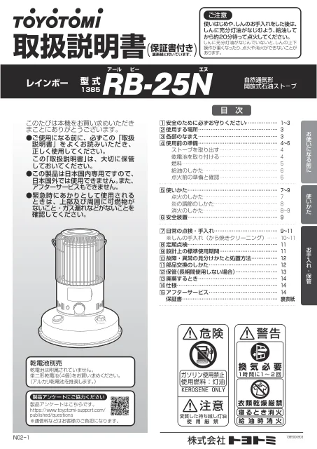 toyotomiトヨトミ RB-25N